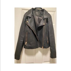 Blank nyc  jacket with removable hood- large